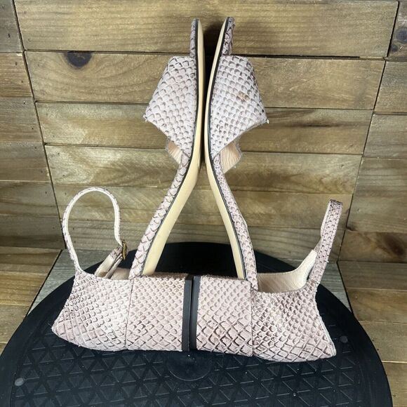 AGL Womens Sz EUR 39.5 US 9.5 Attilio Giusti Leombruni Snake Leather Sandal - Picture 8 of 10